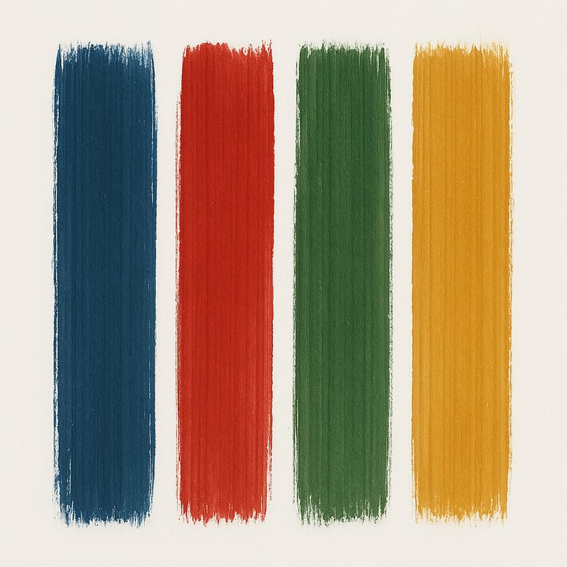 Four Vertical Brush Strokes