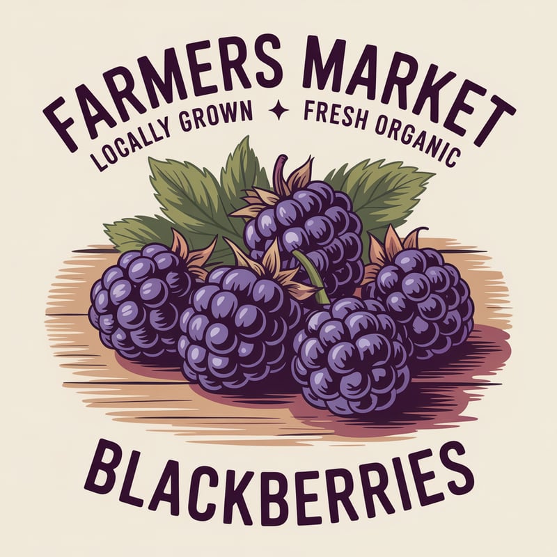 Vintage Farmers Market Blackberry Ad