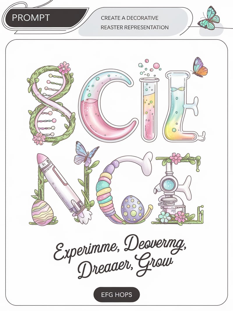 Easter Science Art Design