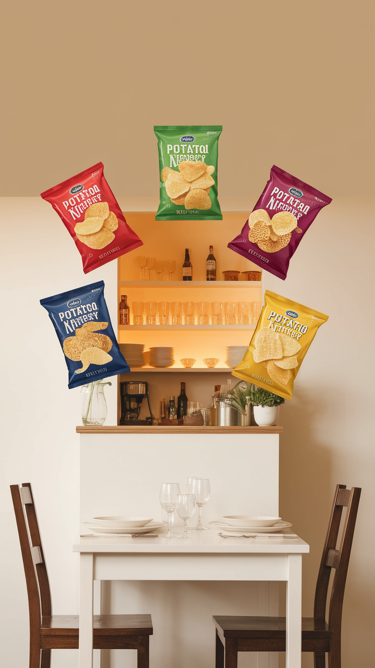 Cozy Snack Bar with Clean Dining Table