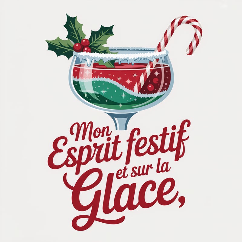 Festive French Quote Cocktail Design