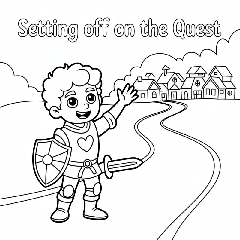Leo's Quest Coloring Page