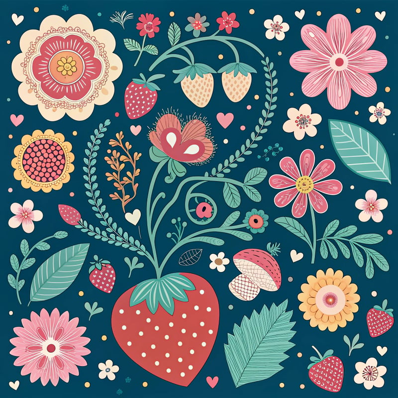 Bold Eclectic Granny Chic Square Design