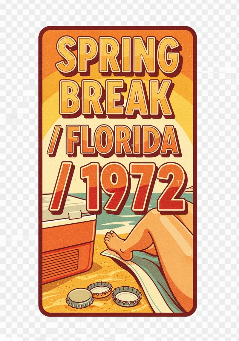 1972 Florida Spring Break Patch