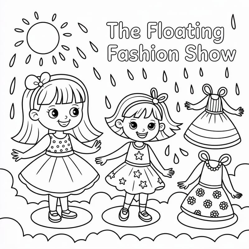 Children's Coloring Book Line Art