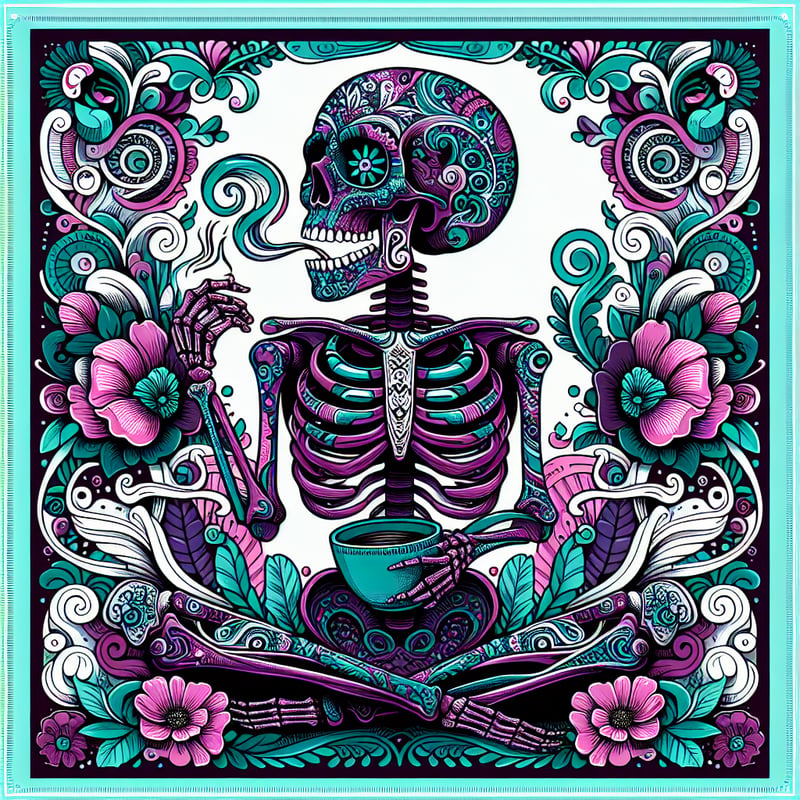 Day of the Dead Skeleton Illustration