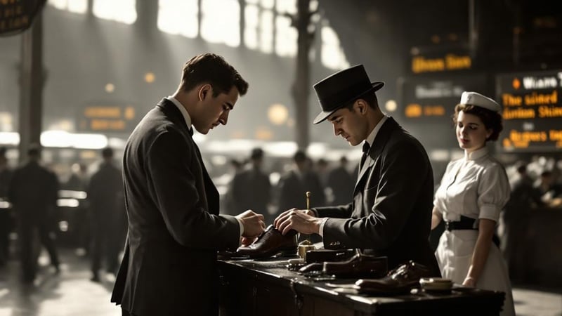 1930s Shoe Shine Stand at Union Station