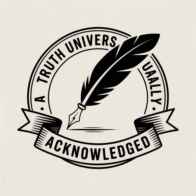 Regency-Style Quill Badge Design