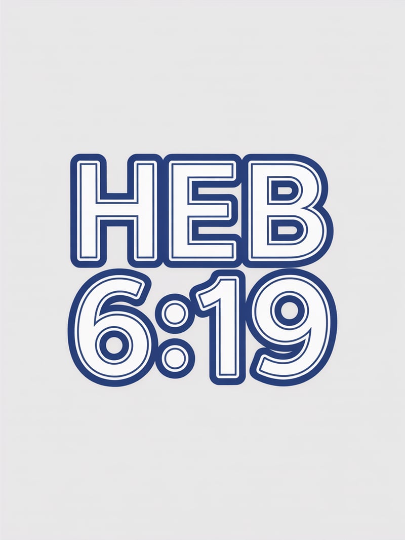 Varsity Text HEB 6:19 Vector Graphic