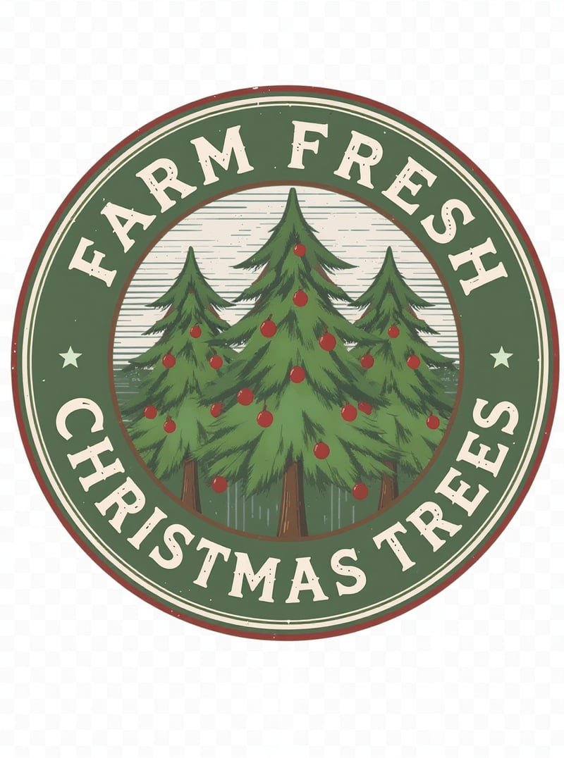 Vintage Holiday Farm Badge