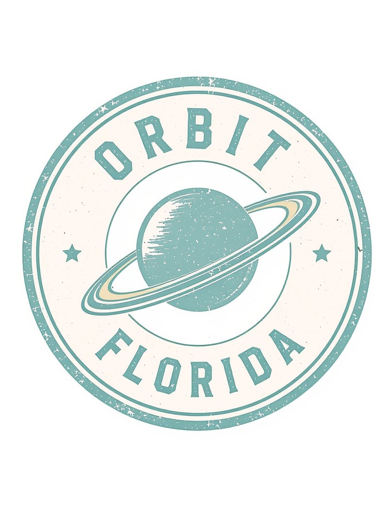 Orbit Florida Retro Badge Logo