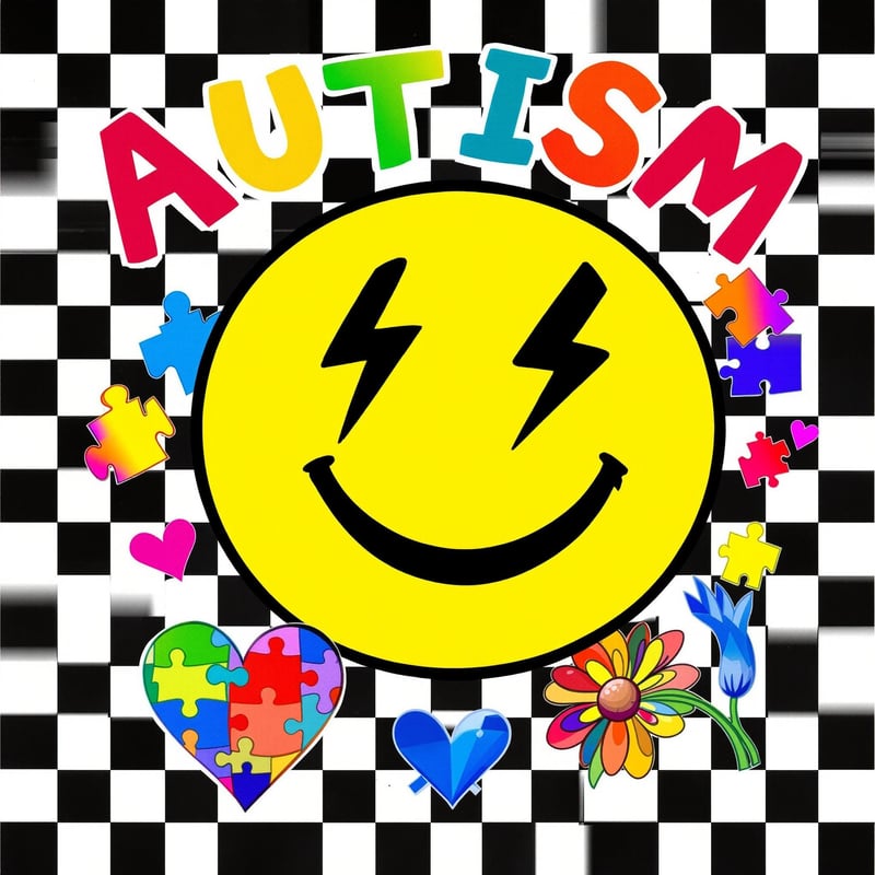 Colorful Autism Awareness Design