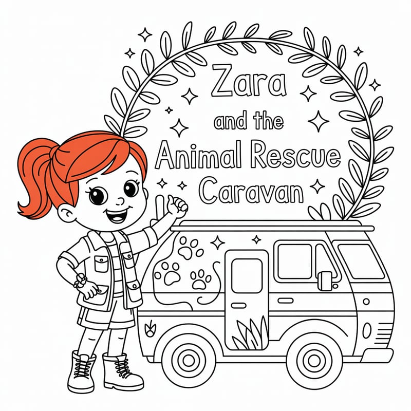 Zara and Animal Rescue Caravan Art