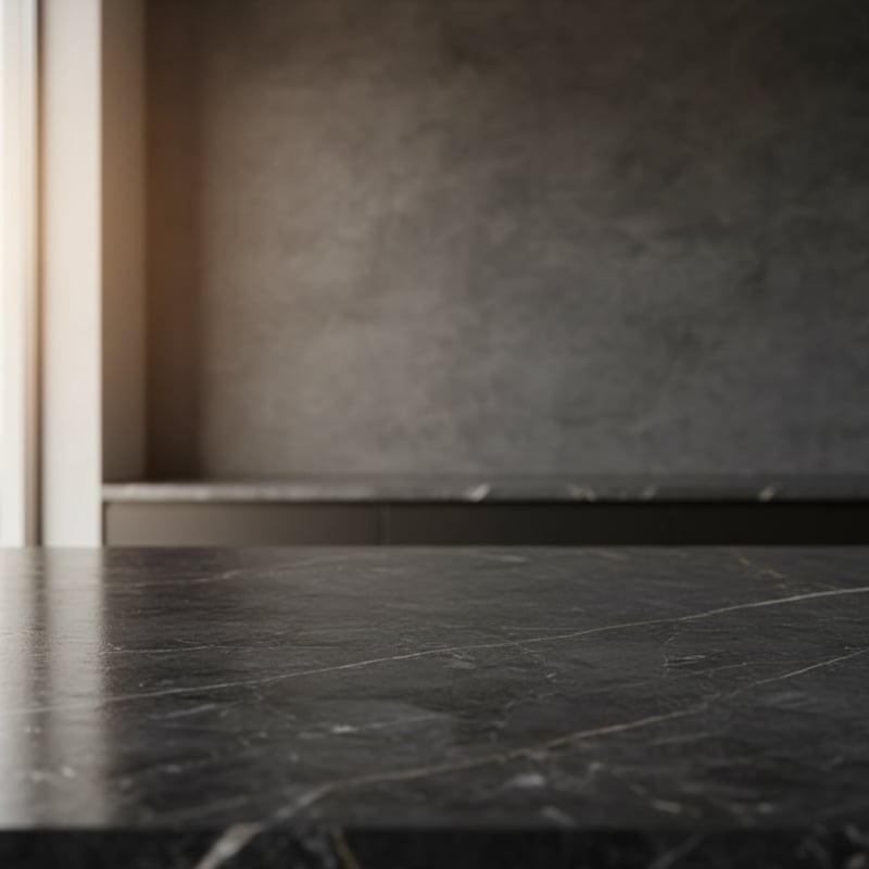 Luxury Dark Marble Kitchen Background