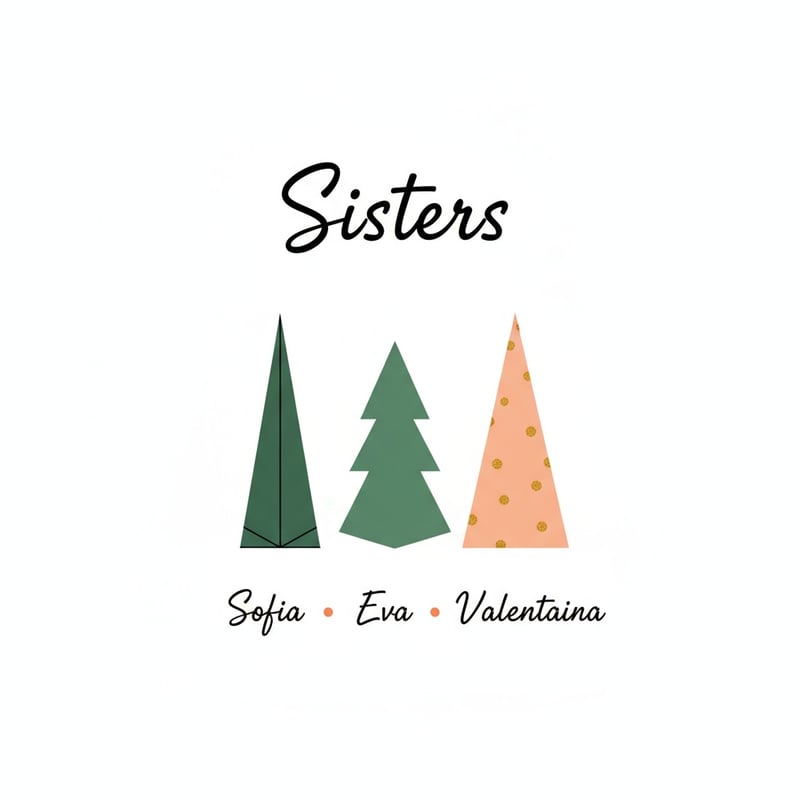 Minimalist Christmas Trees Illustration