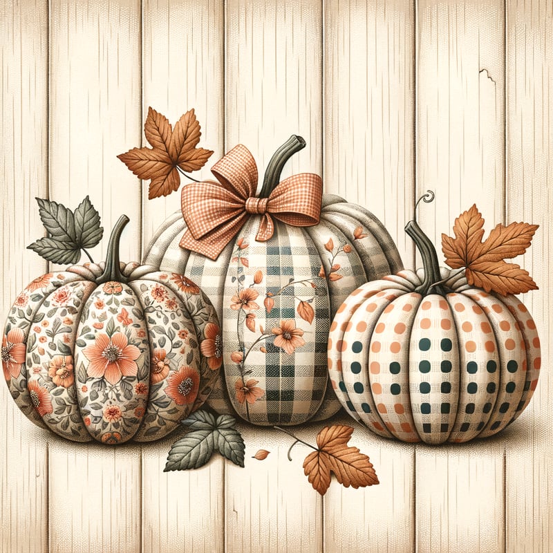 Whimsical Autumn Pumpkin Illustration