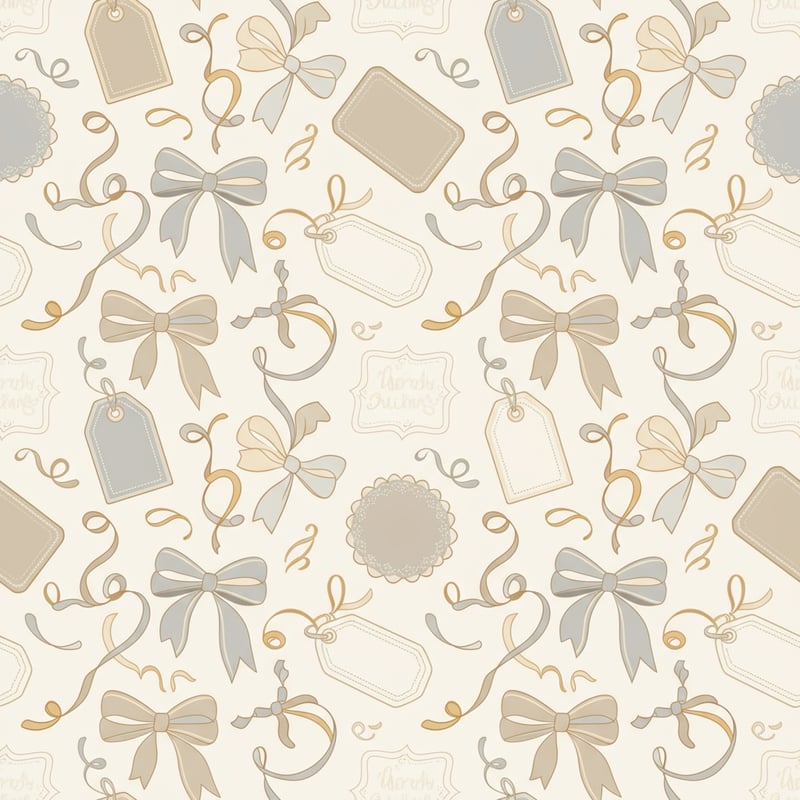 Feminine Holiday Gift Wrap Pattern