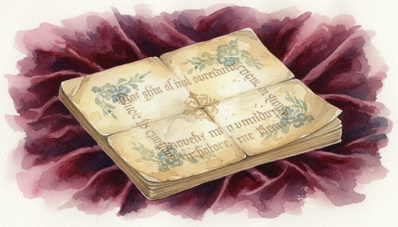 Worn Prayer Card Watercolor