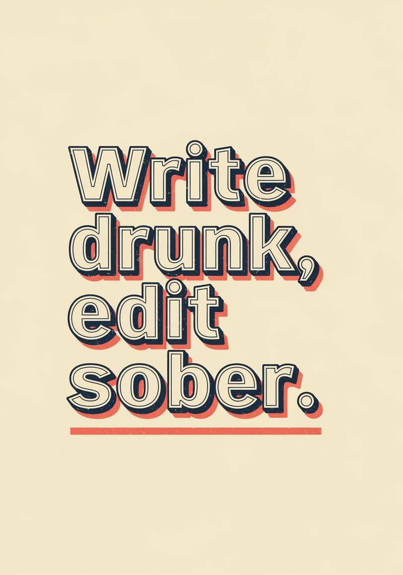 Ernest Hemingway Quote T-Shirt Design