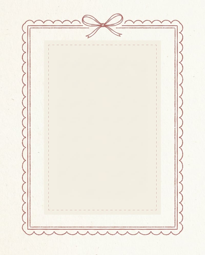 Scalloped Dotted Card Frame