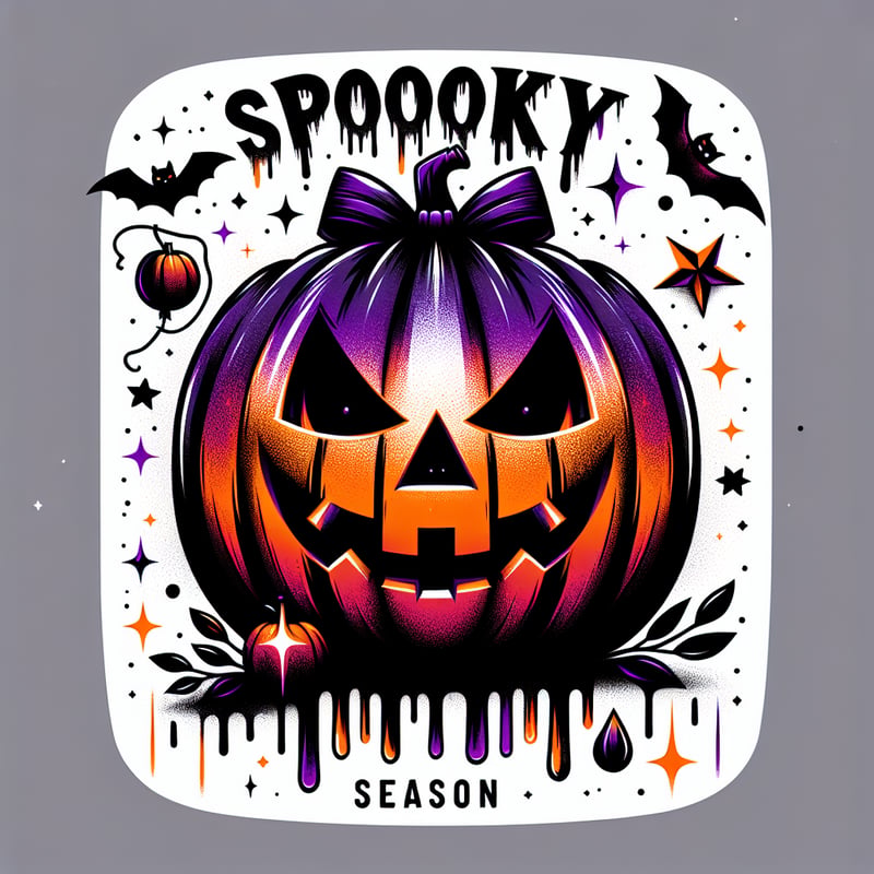 Stylized Halloween Jack-o'-Lantern