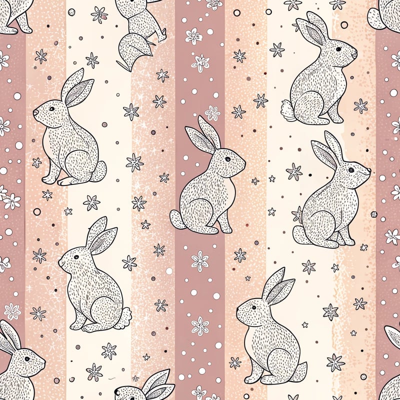 Pastel Bunny Ombre Pattern