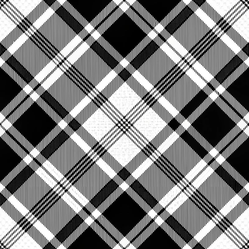 Black and White Plaid Pattern