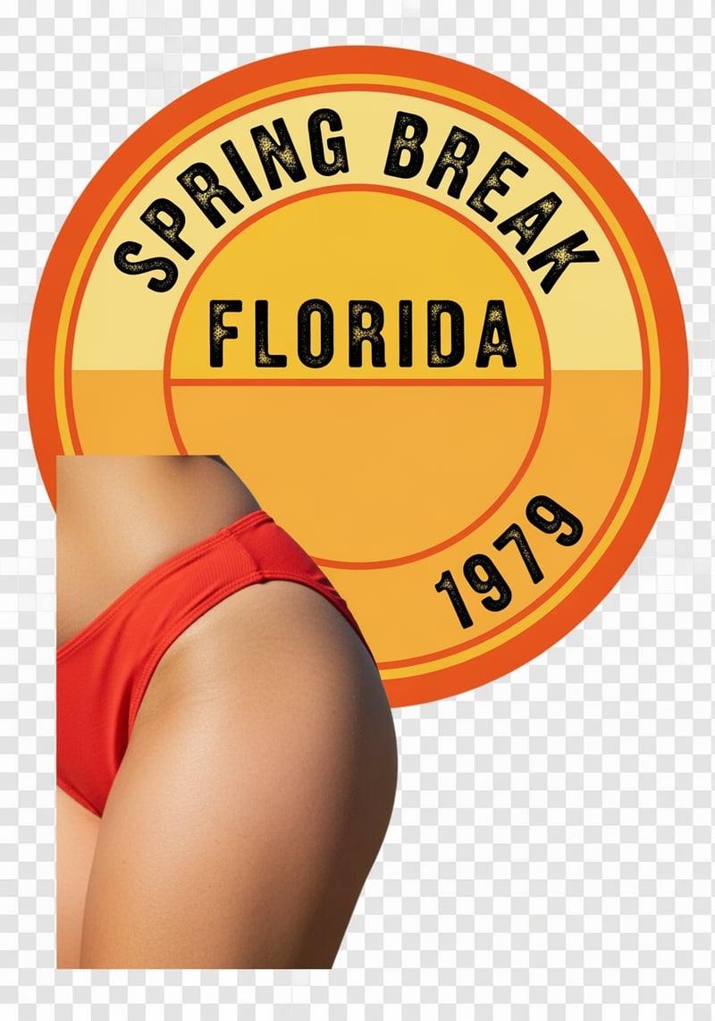 1979 Florida Spring Break Badge