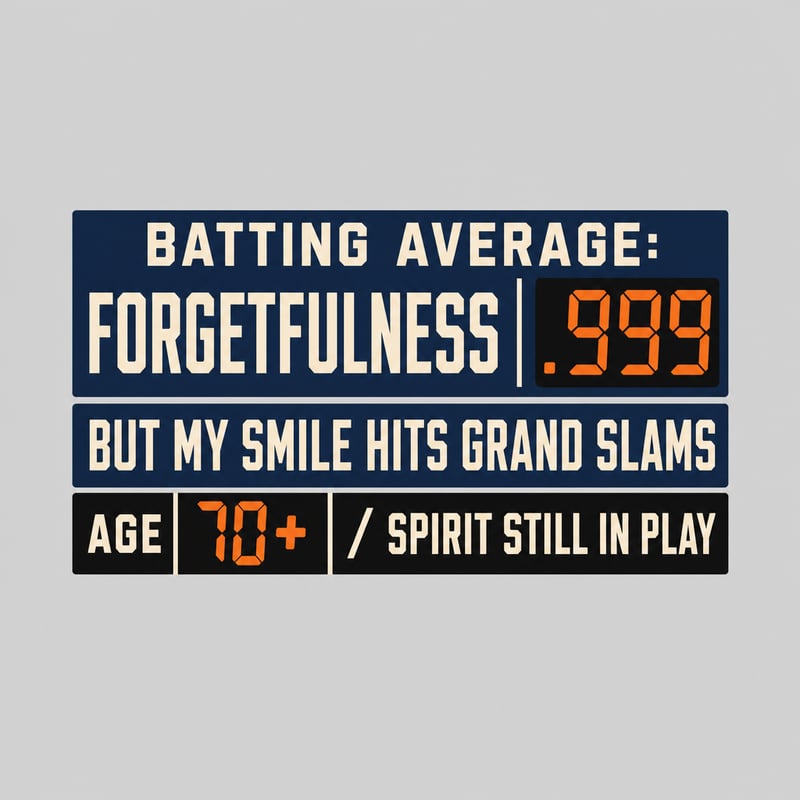 Senior Baseball Scoreboard T-Shirt Design