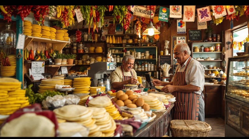 Vibrant Mexican Tienda Scene