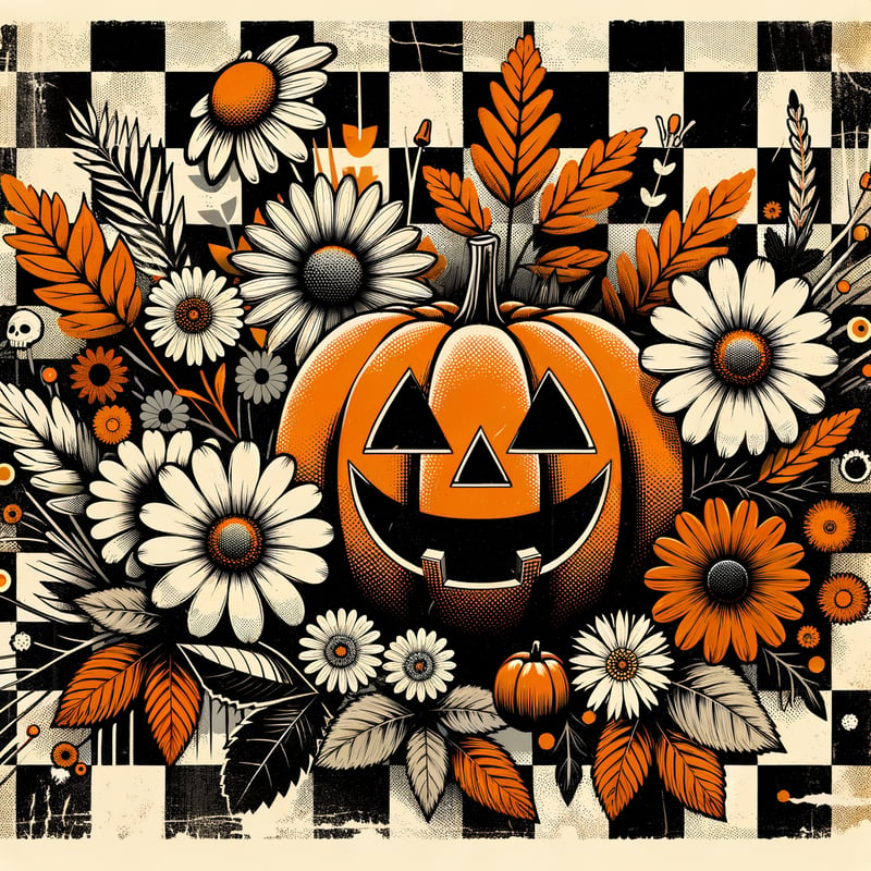 Vintage Halloween Jack-o'-Lantern Design