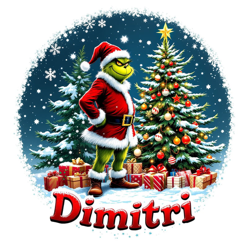 Grinch-Style Christmas Design