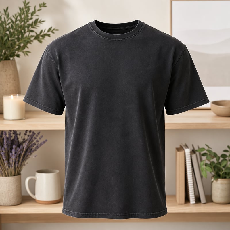 3D Ghost Mannequin Black T-Shirt
