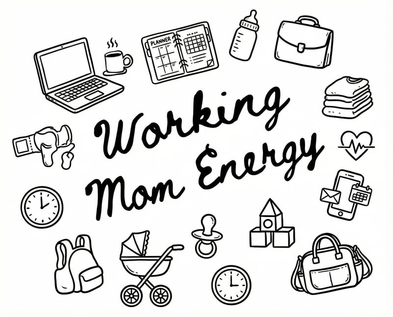 Working Mom Energy Handwritten Design