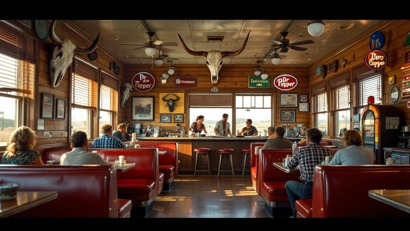 1930s Texas Diner Interior