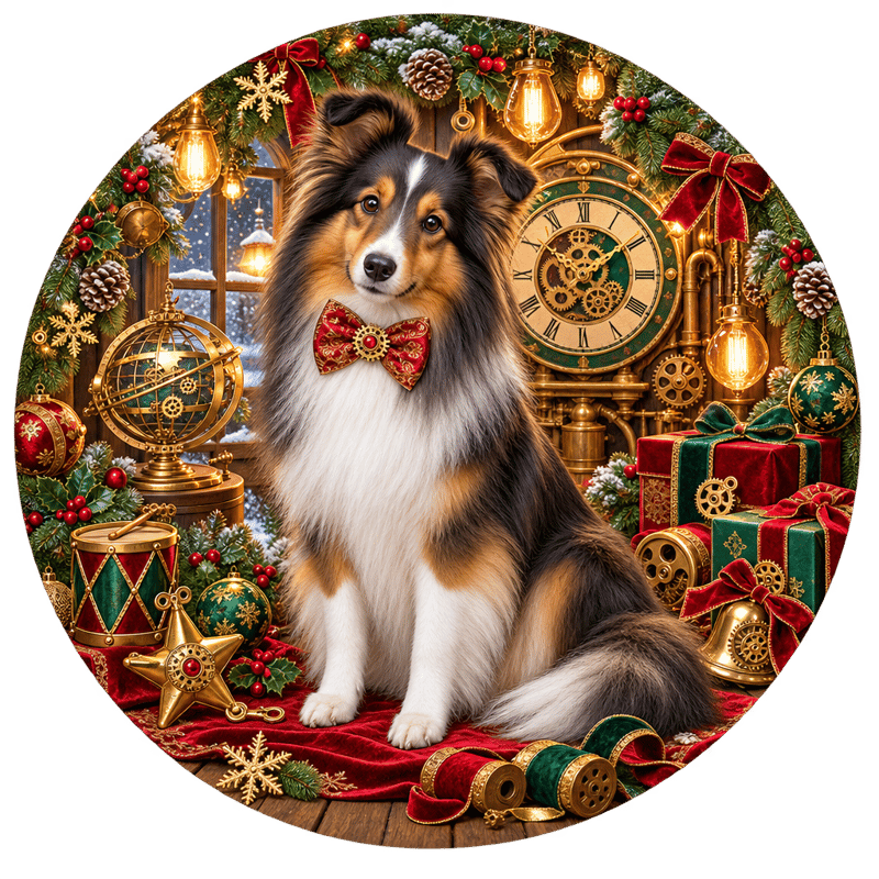 Shetland Sheepdog Holiday Sublimation