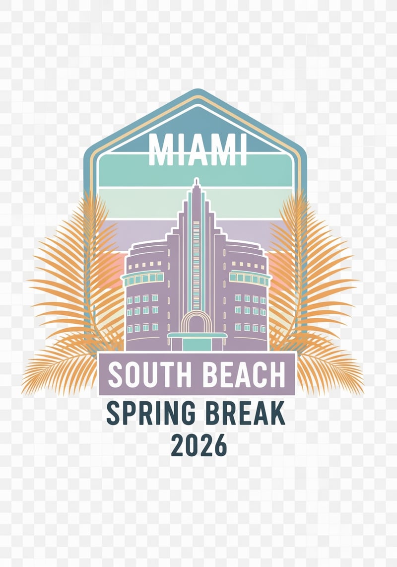 Miami Pastel Badge 2026 Spring Break