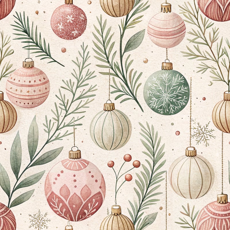 Elegant Winter Ornament Pattern
