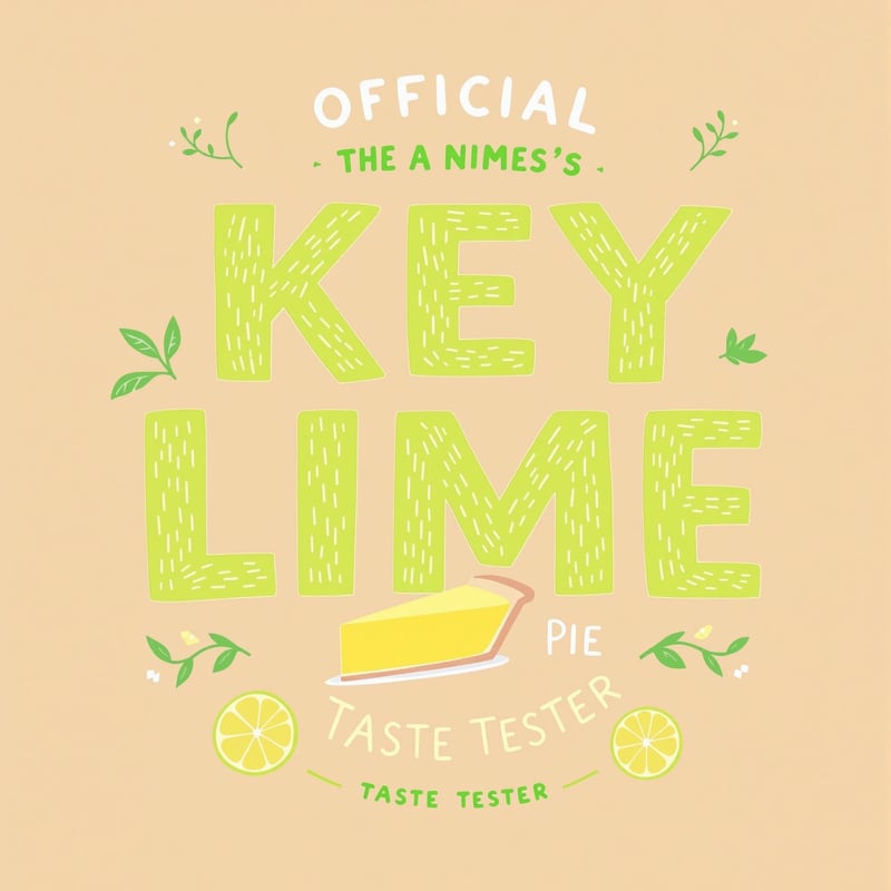 Key Lime Pie Taste Tester Design
