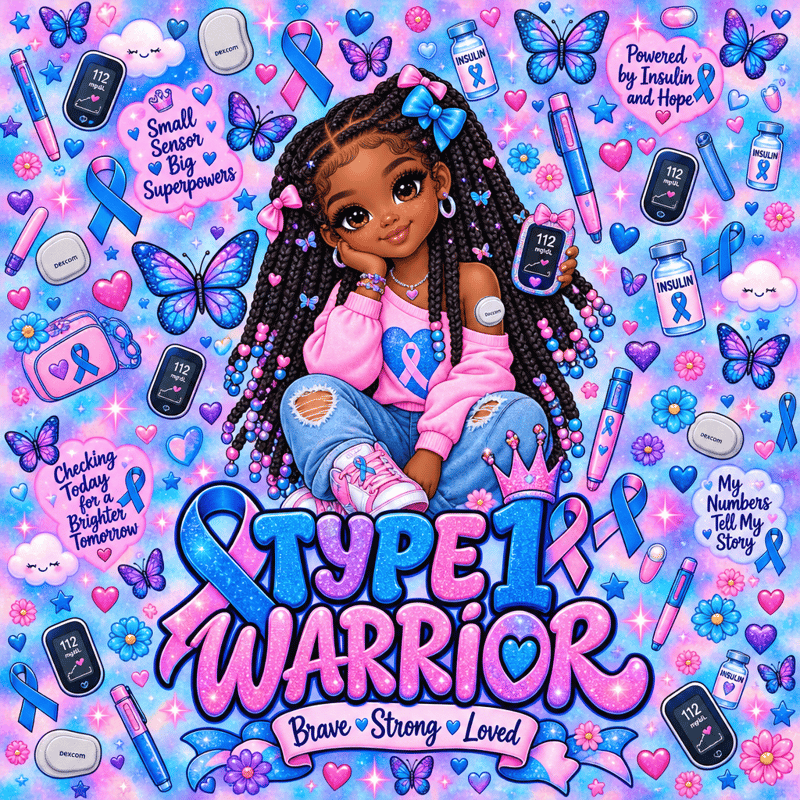 Type 1 Diabetes Kids Blanket Design