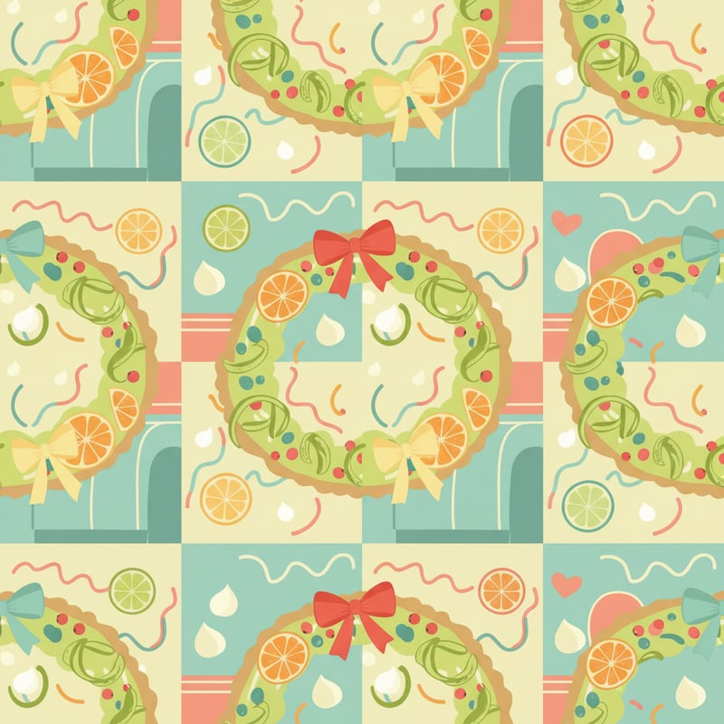 Festive Key Lime Pie Pattern