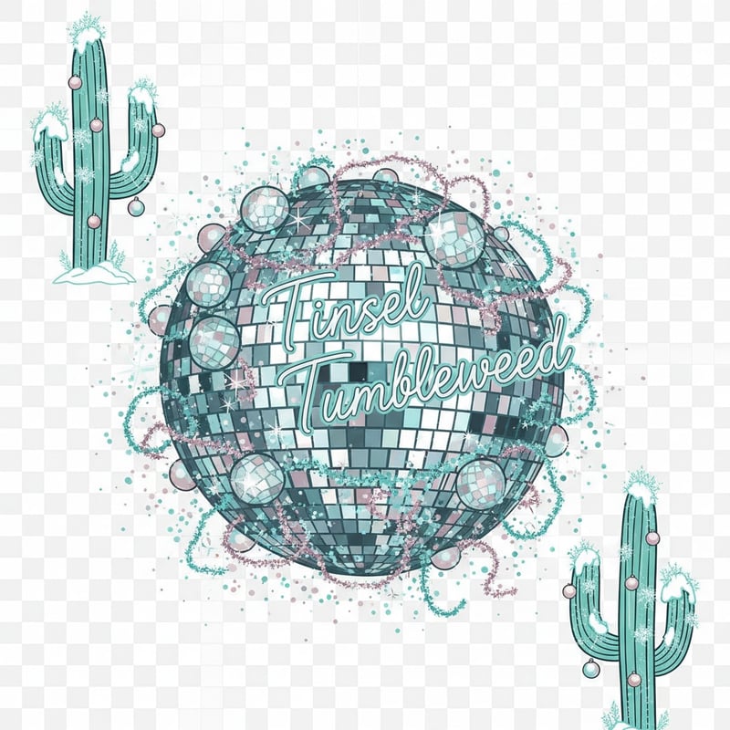 Glam Western Christmas Art