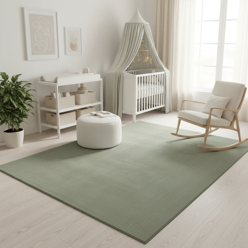 Luxury Nursery Rug Mockup