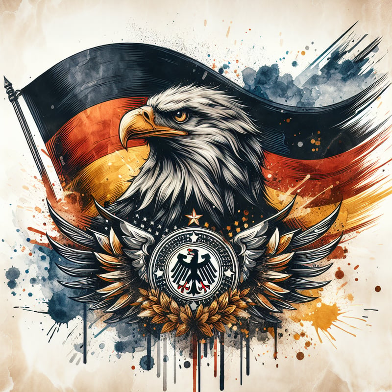 Majestic Black Eagle Watercolor Art