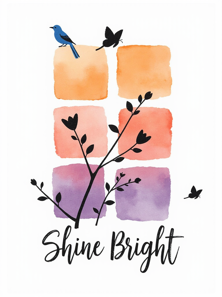Sunset Palette Watercolor Art