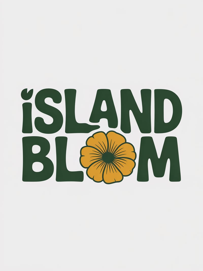 Island Bloom Vector Design