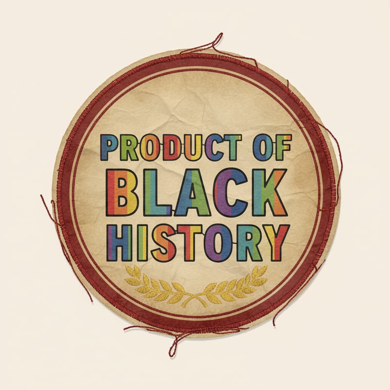 Vintage Black History Patch Design