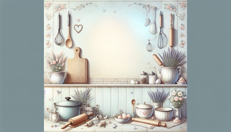 Cozy Vintage Kitchen Background