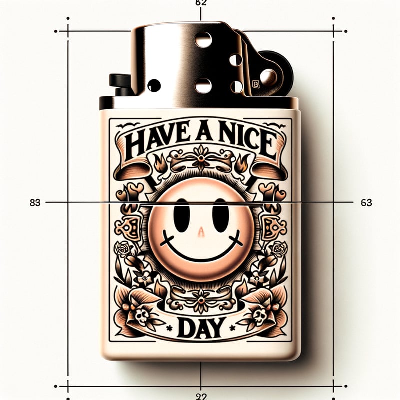 Vintage Halloween Lighter Tattoo Design