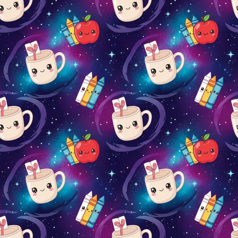 Kawaii Teacher Mug Pattern